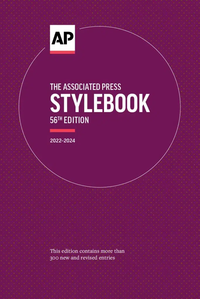 AP Style Guide book
